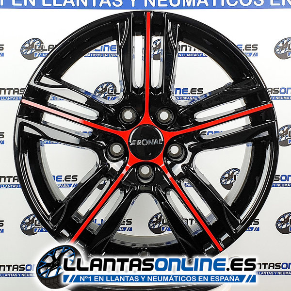 Llantas Ronal R57 Black/Red
