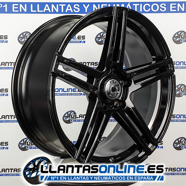Llantas concavas Wrath wheels WF1 Negro brillo
