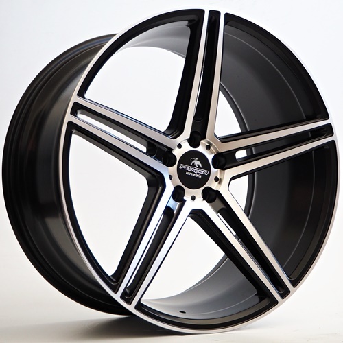Llantas Forzza wheels BOSAN negro-pulido